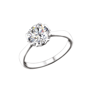 Кольцо с фианитом Swarovski