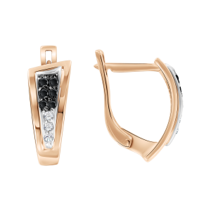 Серьги с фианитами