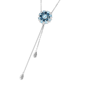 Колье с blue Topas и Topas London