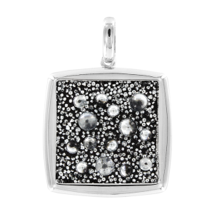 Подвеска с черными кристаллами Swarovski
