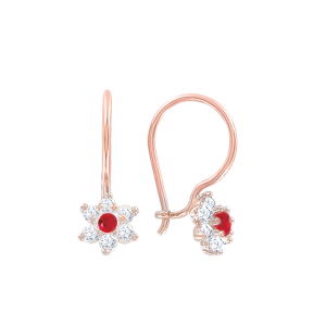 Серьги с фианитами