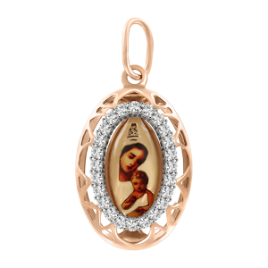 Подвеска-икона с фианитами