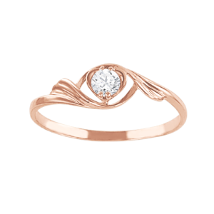 Кольцо с фианитом Swarovski