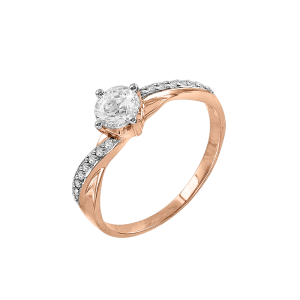 Damenring mit Swarovski Zirkonia