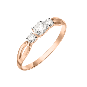 Кольцо с фианитами Swarovski