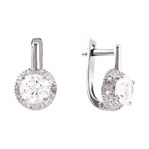 Серьги с Swarovski Zirconia