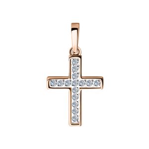 Anhänger – Kreuz mit Zirkonia