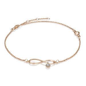 Fußkette mit Zirkonia
