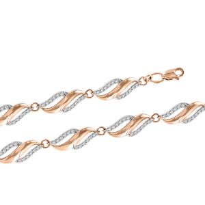 Gold Armband mit Zirkonia
