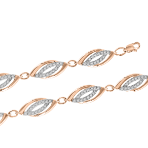 Gold Armband mit Zirkonia
