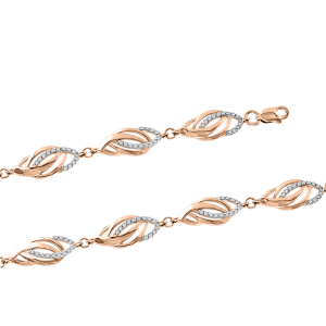 Gold Armband mit Zirkonia