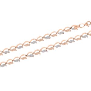 Gold Kette oder als Armband - Bicolor