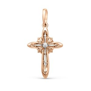 Anhänger – Kreuz mit Zirkonia