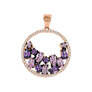 Anhänger vergoldet mit Amethyst