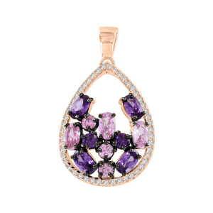 Anhänger vergoldet mit Amethyst