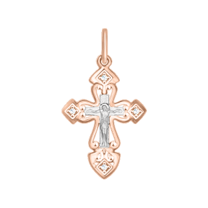 Anhänger Kreuz mit Zirkonia