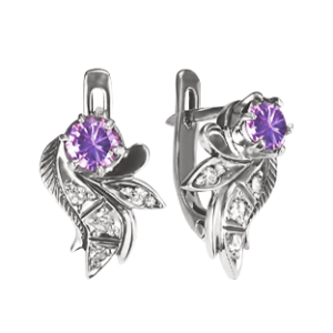 Ohrhänger mit Amethyst