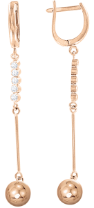 Ohrhänger mit Zirkonia