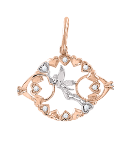 Gold Anhänger mit Zirkonia