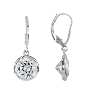 Серьги с фианитами