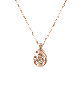Collier mit Anhänger und Zirkonia