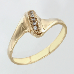 Damenring mit Zirkonia ,585