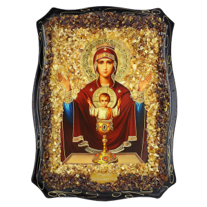 Orthodoxe Ikone der Unversiegbare Kelch