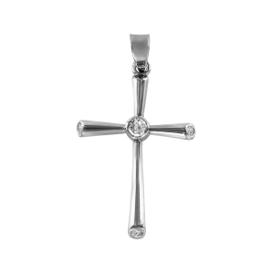 Anhänger Kreuz mit Zirkonia