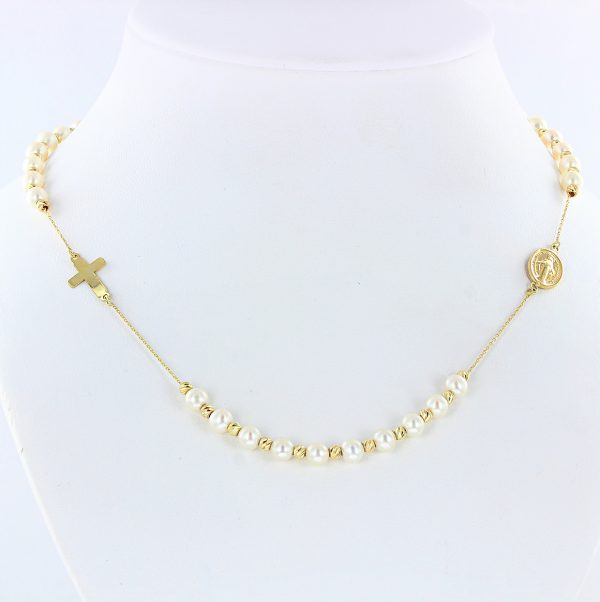 16719_gelbgold_umstellbar40-45cm_61g_perled.ca45mm_goldkugelnca.25mm_kreuzh14mm_b.7mm_ikoneh13mm_524 16719_gelbgold_umstellbar40-45cm_61g_perled.ca45mm_goldkugelnca.25mm_kreuzh14mm_b.7mm_ikoneh13mm_524