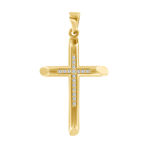 Anhänger – Kreuz mit Zirkonia