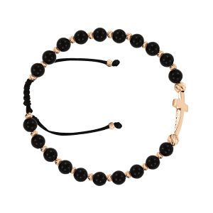 Armband mit Onyx und Rotgold