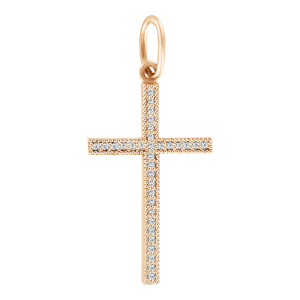 Anhänger – Kreuz mit Zirkonia