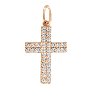Anhänger – Kreuz mit Zirkonia