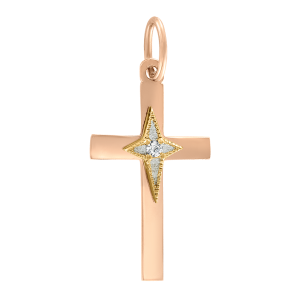 Anhänger – Kreuz mit Zirkonia
