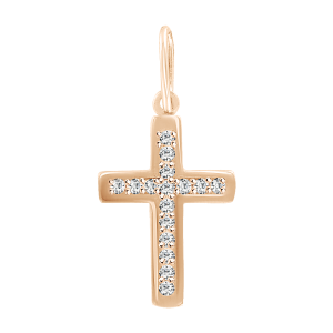 Anhänger – Kreuz mit Zirkonia