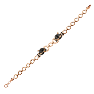 Armband mit schwarzen und grünen Zirkonia