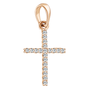 Anhänger – Kreuz mit Zirkonia