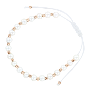 Armband mit Rotgold und Keramik
