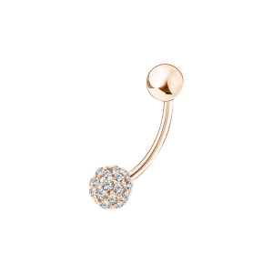 Bauchpiercing mit Zirkonia