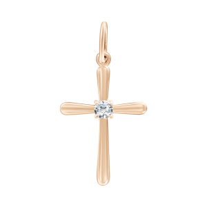 Anhänger – Kreuz mit Zirkonia