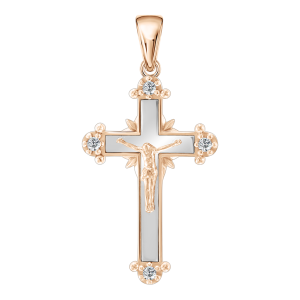 Anhänger – Kreuz mit Zirkonia