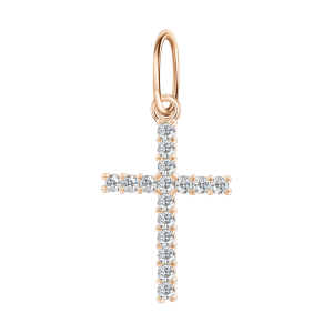 Anhänger – Kreuz mit Zirkonia