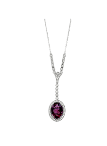 Collier mit Turmalin und Zirkonia