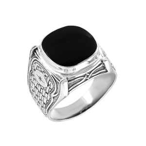 Herrenring mit Onyx