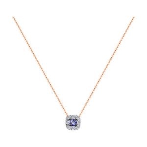 Collier mit Brillanten und Tansanit