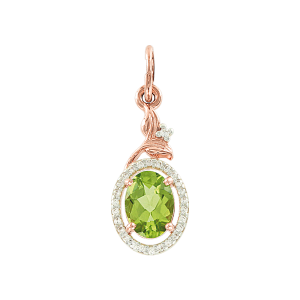 Anhänger mit Chrysolith und Zirkonia