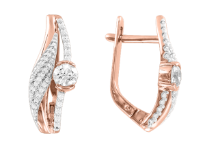 Ohrhänger mit Zirkonia und Swarovski Kristall