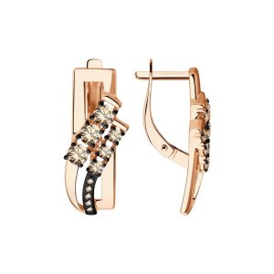 Серьги с фианитами Swarovski