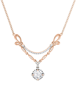 Gold Collier mit Swarovski Zirkonia