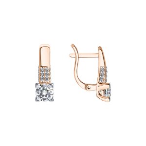Ohrhänger vergoldet mit Zirkonia Swarovski